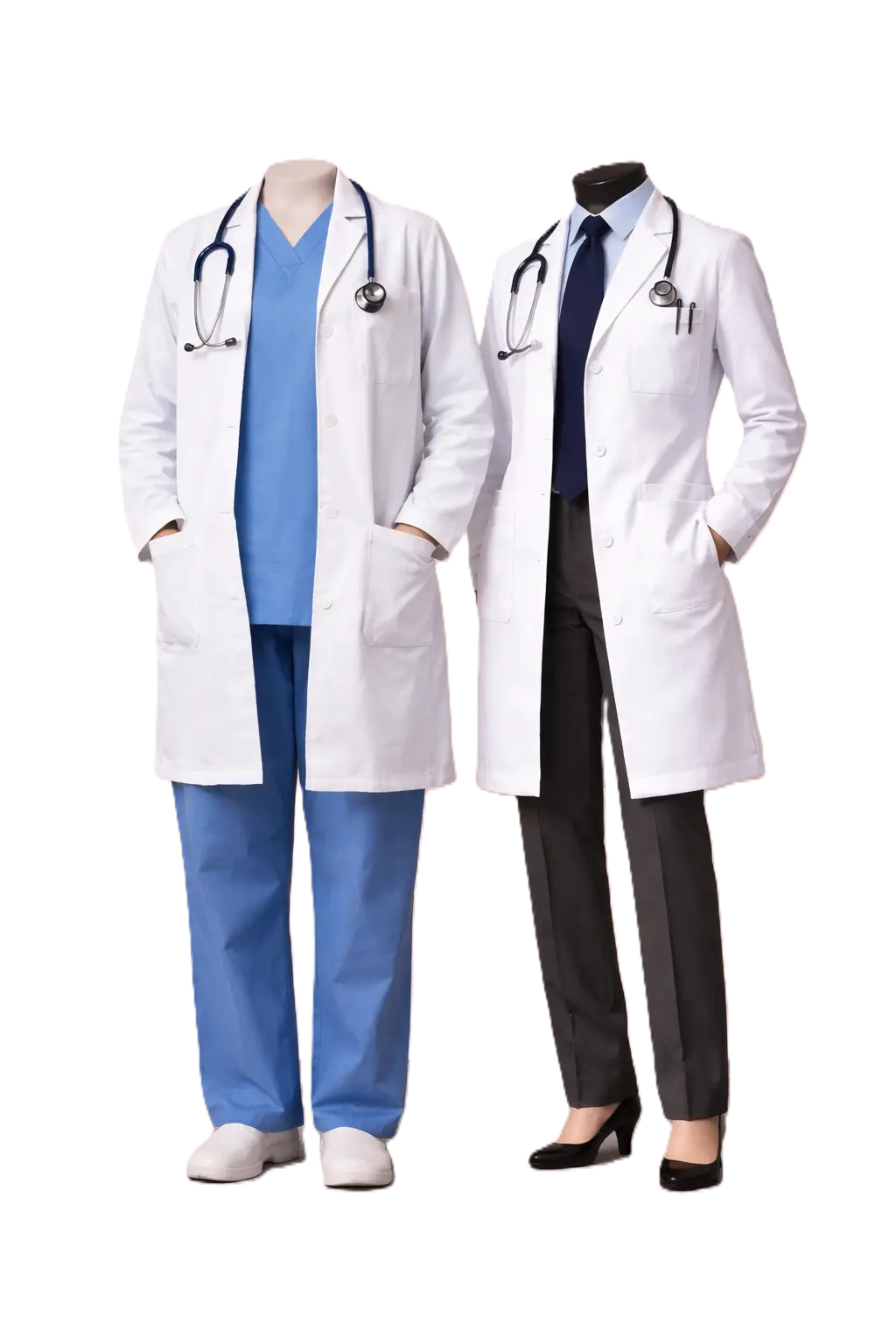 Medical college students wearing lab coats and scrubs – fabNstitch